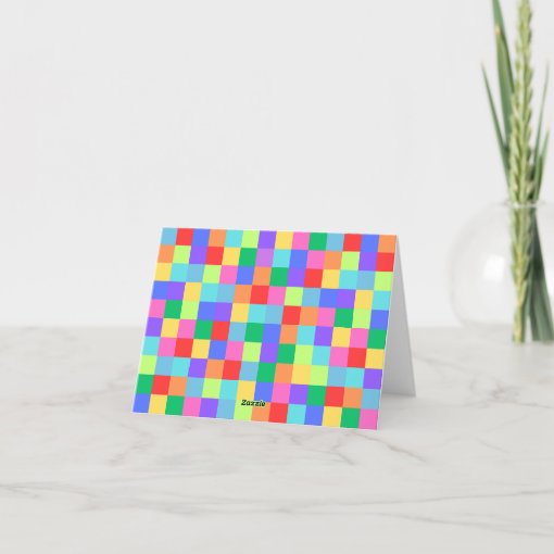 Colorful Bright Rainbow Thank You Card | Zazzle