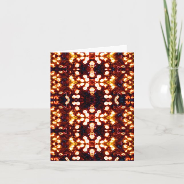 Colorful Bright Shining Lights Card (Front)