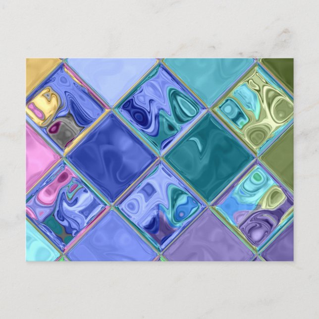 Colorful Bright Unique & Customizable Postcard (Front)