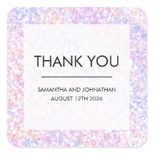 Colorful Bright Wedding Thank You