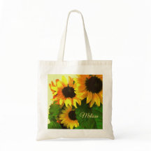 Colorful Bright Yellow Sunflowers Personalized