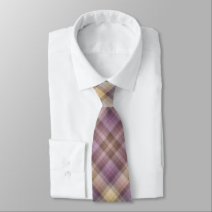 Colorful Brown Purple Checkers Colors Of The Year Neck Tie