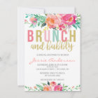 Colorful Brunch & Bubbly bridal shower invitation