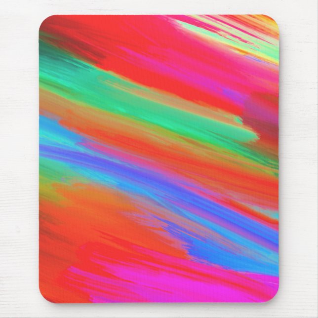 Colorful Brush Strokes  Mouse Pad (Front)