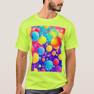 Colorful Bubble Abstract Art T-Shirt
