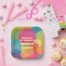 Colorful Bubble Birthday Party