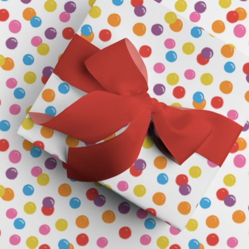 Colorful Bubble Gum Pattern Wrapping Paper