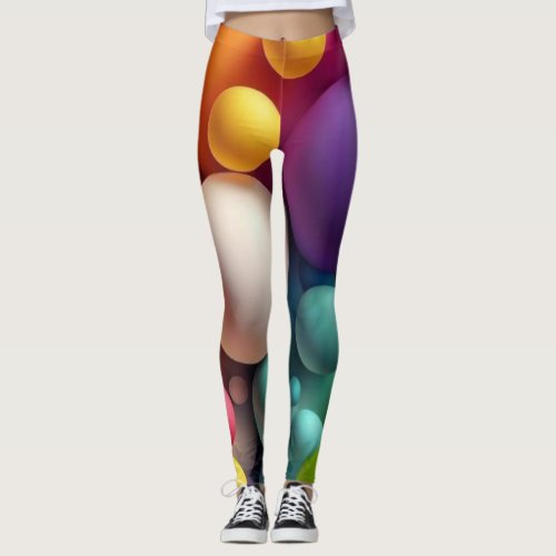 Colorful Bubble Leggings