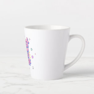 Colorful Bubble Letter Quote Latte Mug