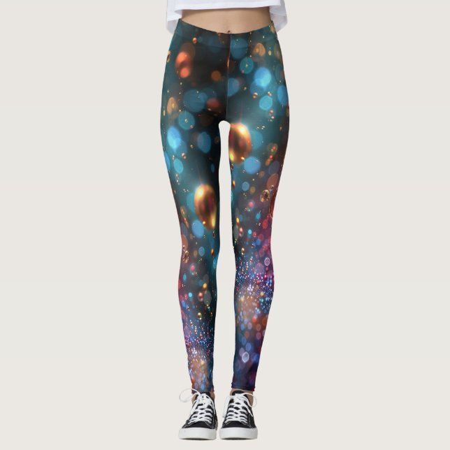 Colorful bubble raver tights (Front)