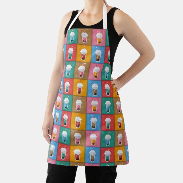 Colorful Bubble Tea Apron (Insitu)