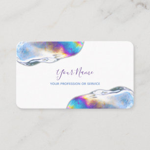 Colorful bubbles birthday planner and party busine business card