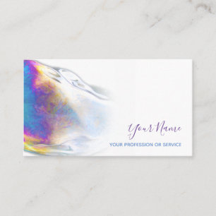 Colorful bubbles birthday planner and party busine business card