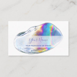 Colorful bubbles birthday planner and party business card