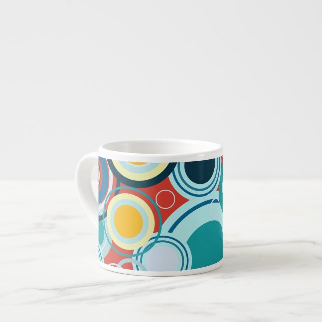 Colorful Bubbles Espresso Cup (Front Left)