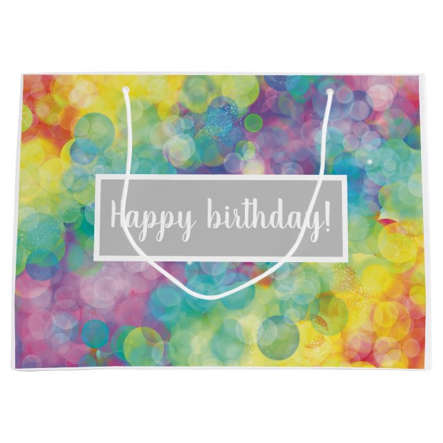 Colorful Bubbles Gift Bag (Front)