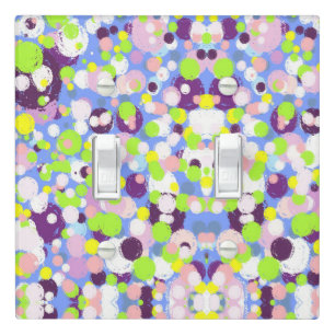 Colorful bubbles light switch cover