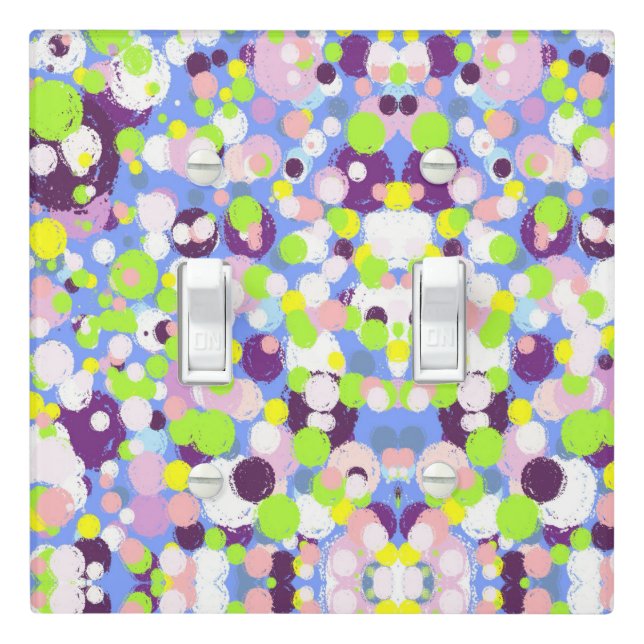 Colorful bubbles light switch cover (In Situ)