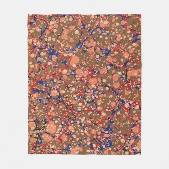 colorful bubbles print fleece blanket (Front)