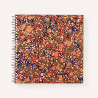 colorful bubbles print notebook