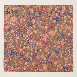 colorful bubbles print scarf
