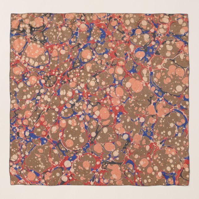colorful bubbles print scarf (Front)