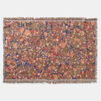 colorful bubbles print throw blanket