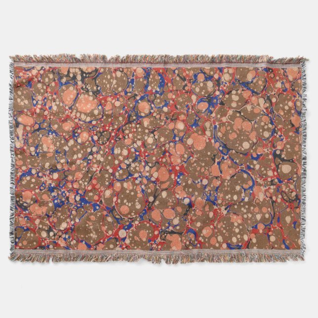 colorful bubbles print throw blanket (Front)