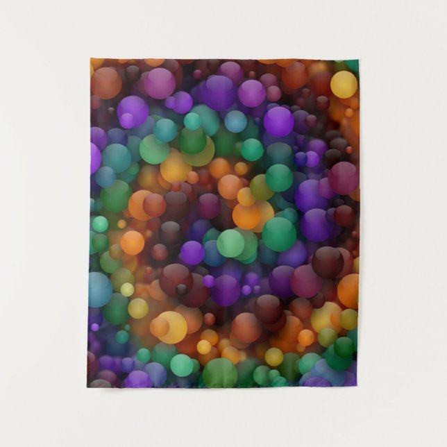 Colorful Bubbles  Tapestry (Front)
