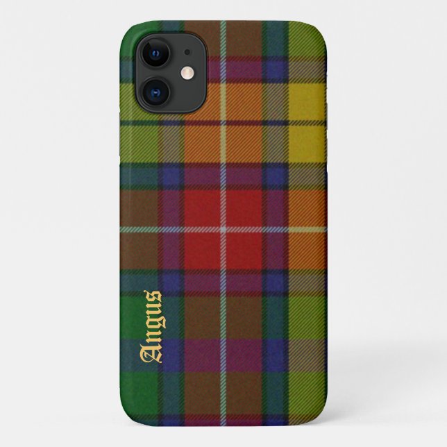 Colorful Buchanan Tartan Plaid iPhone 11 case (Back)