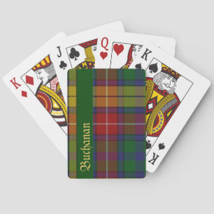 Colorful Buchanan Tartan Plaid Playing Cards
