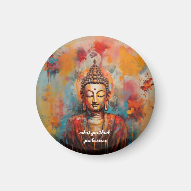 Colorful Buddha Magnet (Front)
