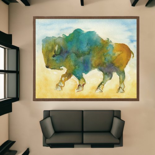 Colorful Buffalo 8x10 Rug
