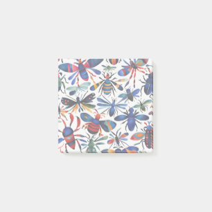 Colorful Bugs Whimsical Insects Art Post-it Notes