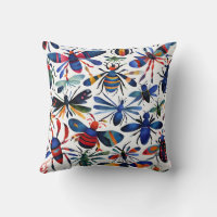 Colorful Bugs Whimsical watercolor Insects Art