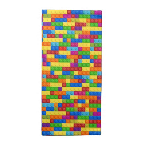 Colorful Building Block Pattern Cloth Napkin