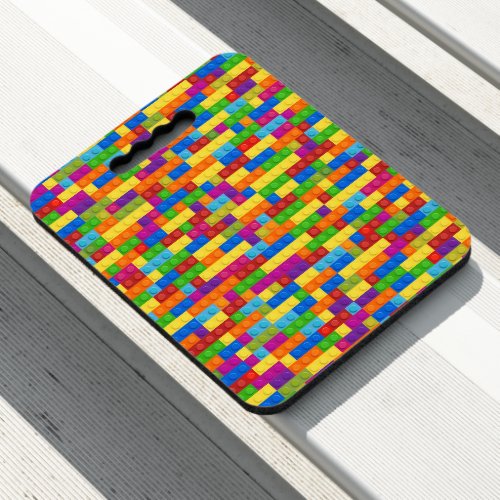 Colorful Building Block Pattern Seat Cushion