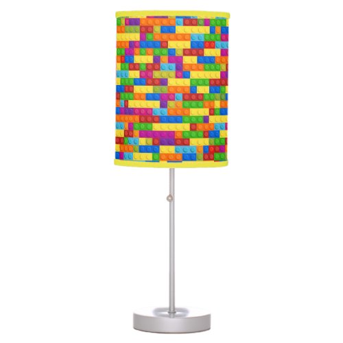 Colorful Building Block Pattern Table Lamp