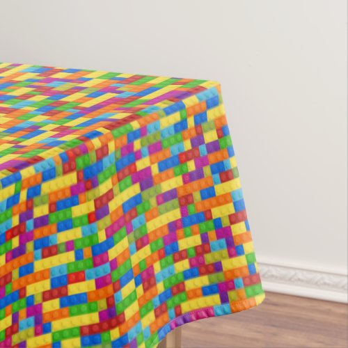Colorful Building Block Pattern Tablecloth