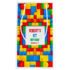 Colorful Building Blocks Birthday Gift Bag