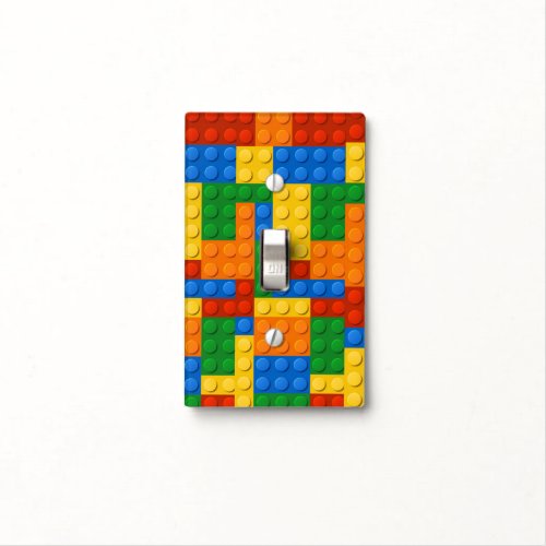 Colorful Building Blocks Light Switch Cover