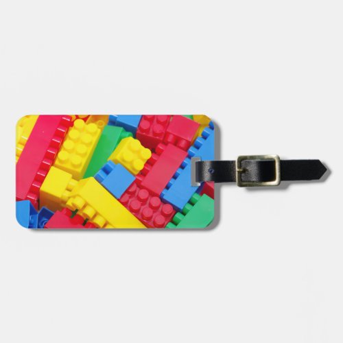 Colorful Building Blocks Luggage Tag