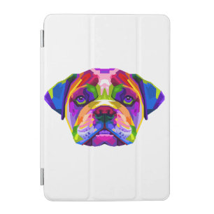 Colorful Bulldog Face iPad Mini Cover