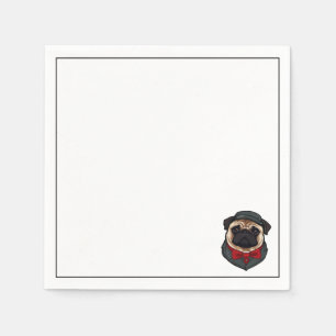 COLORFUL BULLDOG NAPKINS
