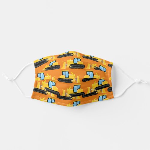 Colorful Bulldozers Construction Trucks Boys Kids Adult Cloth Face Mask