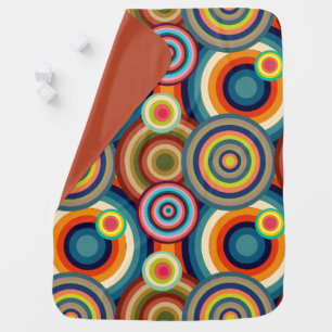 Colorful Bullseyes Baby Blanket