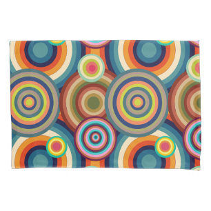 Colorful Bullseyes  Pillow Case