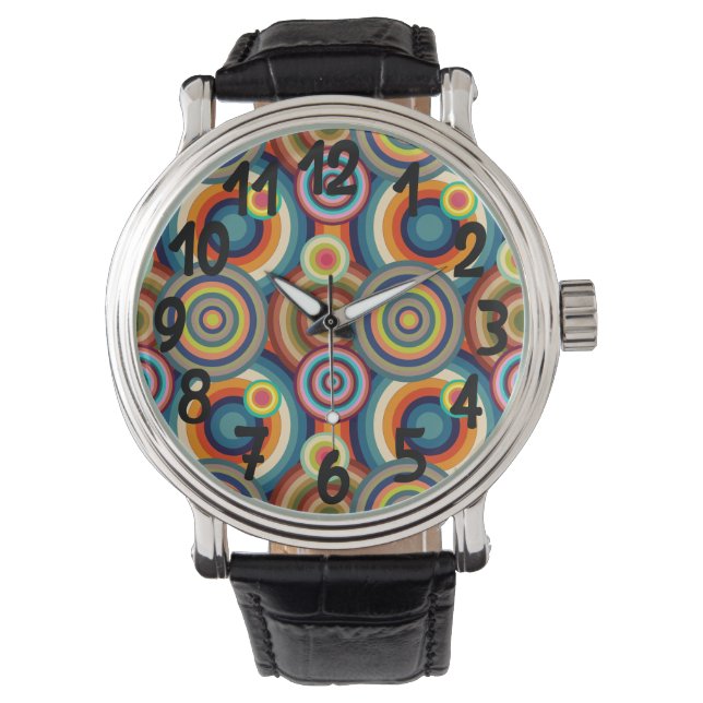 Colorful Bullseyes  Watch (Front)