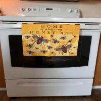 Bumble Bee Tea Towel Dish Towel Kitchen Decor Kitchen 