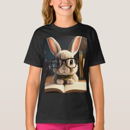 Colorful Bunny Fun Cute and Funny Rabbit Kids T_Shirt